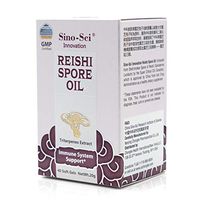 Sino-Sci Innovation Reishi Spore Oil - Organic Reishi Mushroom Extract,Non-GMO and Gluten Free,High Potency,Triterpenes ≥ 40%,40 Counts