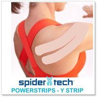 SpiderTech PowerStrips - Kinesiology Tape Precut Y Strips - 10 pack - Gentle