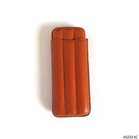 Genuine Leather Cigar Case 3 Fingers (Natural)