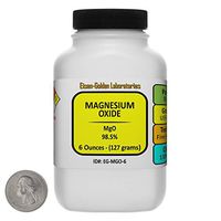 Magnesium Oxide [MgO] 98.5% USP Food Grade Powder 12 Oz in Two Bottles USA