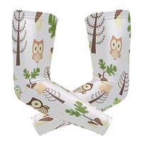 LEVEIS Trendsetter Owl Arm Sleeves UV Protection for Men Women Sunblock Protective Gloves Running Golf Cycling Driving Long Arm Cover 1 Pair
