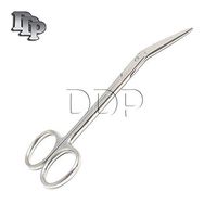 DDP DISSECTION SCISSORS, STAINLESS STEEL, FINE POINTS, ANGULAR, 4 1/2 IN