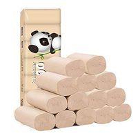 Premium 4-Ply Toilet Paper, 14 Rolls Natural Bamboo Coreless Toilet Paper Home Kitchen Toilet Tissue, Soft Strong and Highly Absorbent Hand Towels for Daily Use