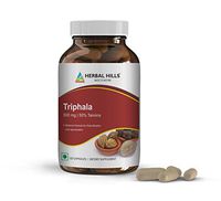 Triphala 500mg Pure Extract 120 Veggie Capsules for Daily Detox, Internal Cleanser for Proper Digestion Helps Maintain Digestive Health, Natural Antioxidant Ayurveda.