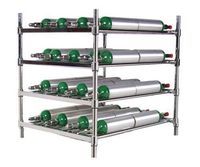 Oxygen Tank Rack - Holds 56 M6 Size Cylinders (Add On)