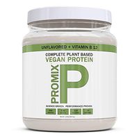 PROMIX Vegan Protein Powder | Dairy Free, Non GMO, Gluten Free, Organic (1 Pound, Vegan + B12)
