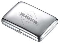 Personalized Groomsmen Visol Pod Polish Finish Double Sided Cigarette Case