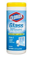 Clorox Glass Wipes Radiant Clean Scent 32.0 ea Pack of 2
