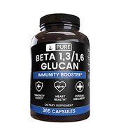 Pure Beta Glucan, 820 mg Serving, 6 Month Supply, No Stearates or Rice Fillers, Naturally Sourced, Gluten-Free, Non-GMO, Made in The USA, Bioavailable, Potent, Lab-Tested, Satisfaction Guaranteed