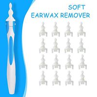 Otoscopes Ear Cleaner Tool Kit, Ear Wax Remover, Smart Spiral Earwax Removal Tool with 16 pcs Washable Tips, Safe and Soft, Potable Professional Package Set - Suitable for Kids & Adults