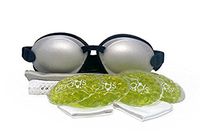 Tranquileyes Warm Compress with Microwavable Beads for Moderate Dry Eye Relief (Pearl)