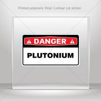 Decal Stickers Plutonium Decoration Waterproof Racing Vehicle Tablet Laptop D (6 X 3.35 In)