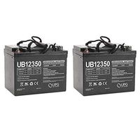 Universal Power Group UB12350 12V 35AH Internal Thread Battery for Chauffeur Models - 2 Pack