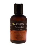 100%-Pure Sweet Almond Oil by AROMATA-Enjoy The moisturizing, Nourishing, revitalizing, Therapeutic Health Benefits of This Premium Quality, undiluted, Therapeutic Grade Sweet Carrier Almond Oil