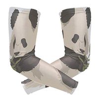 LEVEIS Panda Arm Sleeves UV Protection for Men Women Sunblock Protective Gloves Running Golf Cycling Driving Long Arm Cover 1 Pair