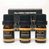 Halloween Forevermore Harvest Collection Pure Essential Oils | for Humidifiers & Aromatherapy Diffusers | Light & Spiced Autumn Scents (3 Bottles, 5ml Each)