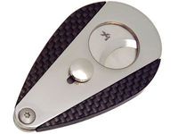 Xikar Xi3 Cigar Cutter, 440 Stainless Steel Blades With Rockwell C Rating Of 57, Unique Teardrop Shape, Carbon Fiber