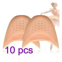 YIFAN Ballet Toes Cover, 10Piece (5pair) Gel Pointe Ballet Dance Shoe Toe Pads, Silicone Toe Protector - Toe Guards & Toe Covers for Women (Soft+Breathable)