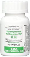 Diphenhydramine HCL [Compare to Benedryl] 50 mg, 100 Capsules Diphenhydramine HCL [Compare to Benedryl] 50 mg, 100 Capsules