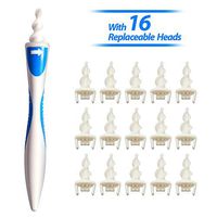 Ear Wax Removal Kit – q Grips Soft and Flexible Silicon Head Earwax Remover Tools with 16 Replacement Tips, Spiral Ear Cleaner Tool with Storage Box, Q Grips Ear Pick for Adults and Kids