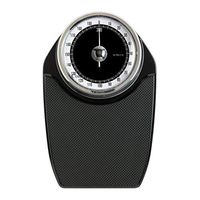 Lcxliga Analog Dial Bathroom Scales,Non-Slip Weighing Platform No Battery,200kg/330lb Capacity, Black,for Hospital,Home Care Floor Scale