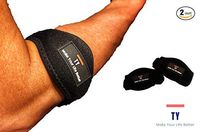 TY Elastic, Effective, Support and Adjustable Arthritis, Bursitis,Tennis, Golf, Tendonitis and Forearm Pain Relief for Elbow Brace for Men, Women [2 Pack]