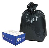 Classic 242315B 2-Ply Low-Density Can Liners, 7-10gal, .6mil, 24 x 23, Black (Case of 500)