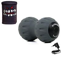 PUTAOY,Electric Vibration Peanut Ball Massage Ball High Performance Yoga Massage Electric Massage Muscle And Rechargeable Analgesic Muscle Tension Siamese Fascia Fans You Exercise Fitness, Black, Blue