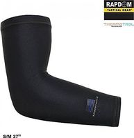 RapDom Thin Blue Line Mens Compression Arm Sleeve [Black - S/M]