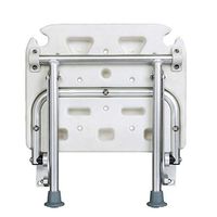 Load-Bearing 200kg Folding Shower Seat, Bathroom Folding Seat with Leaking Hole, Wall-Mounted Shower Seat PE Environmental Protection Waterproof Seat Plate + Non-Slip Mat, Silent Anti-Slip.