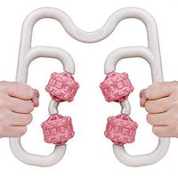 Muscle Roller Massager, Awanber Body Massage Roller Tool for Relief Muscle Soreness, Cramping and Tightness, Cellulite Remover and Faster Recovery Used in Home Office-Pink