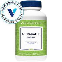 Astragalus (Root) 500mg Herbal Supplement to Support The Immune System Body's Natural Defenses Helps Build Stamina, Energy Vitality (300 Capsules) by The Vitamin Shoppe