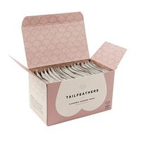 Tailfeathers (Coconut Hibiscus) individually wrapped biodegradable flushable wipes with natural plant based ingredients …