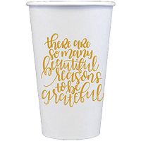 Be Grateful 16 oz Paper Coffee Cups