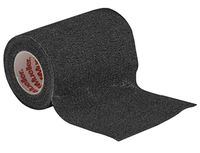 Mueller Self-Adhering Sports Wrap, Black 3" x 5 yd, 99% Cotton Fabric - Retail # 26257