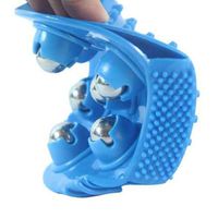 360 Degree 7 Roll Balls Two-side Massage Glove Massage Brush - Random Color