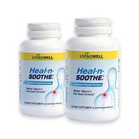 HEAL-N-SOOTHE 180 Count Two Pack Pain Relief Anti Inflammatory Supplement Proteolytic Enzyme Joint Pain Relief Natural Pain Relief Joint Supplements