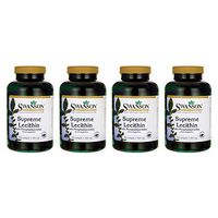 Swanson Supreme Lecithin with Phosphatidylcholine 300 Sgels (4 Pack)