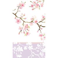 Cherry Blossoms Paper Guest Towel Set of 15-8 x 5 Inches