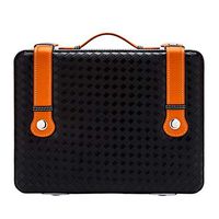 Hard Work Cigar Box, Cigar Portable Box Cedar Wood Humidor Travel Set Portable Cigar Box Black Can Hold 25 Cigar Humidors (Size : 27x25x8cm)