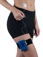 Athletic Insulin Pump Case with Strap for t:Flex (M Leg, Blue)