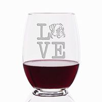 Love Boxer Engraved Stemless 21 oz Wine Glass - 4pcs