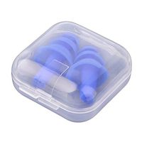 A Pair Spiral Convenient Silicone Ear Plugs Anti Noise Snoring Earplugs Comfortable for Sleeping Noise Reduction Accessory