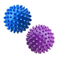 Spiky Massage Ball for Foot Pain, Back, Neck, Shoulder, Deep Tissue, Trigger Point, Muscle Soreness, Myofascial Release, Plantar Fasciitis Massager Ball Set of 2