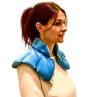 Microwavable Heating Pad for Neck and Shoulders - Heated Neck Wrap for Soothing Muscle Pain, Stress Relief, Tension & Headaches - Ultra Soft Neck Warmer with Natural Lavender & Cassia Scent 3lb