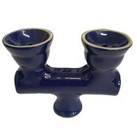 Two (Double) Head Hookah Ceramic Bowl