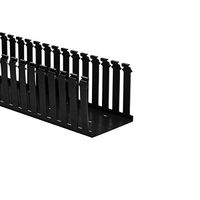 Hellermann Tyton 181-44020 Slotted 4"X4" Black Duct-6Ft