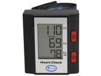 Heart Check Digital Wrist Blood Pressure Monitor Large LCD