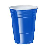 Dart P16B 16 oz Coex Str Wall PS Party Cup Blue (Case of 1000)