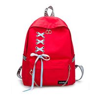 SHXKUAN Teen Girl School Backpack 12-16 inch Laptop Bag Canvas Shoulder Handbag for Travel Daypack Camping(Red)